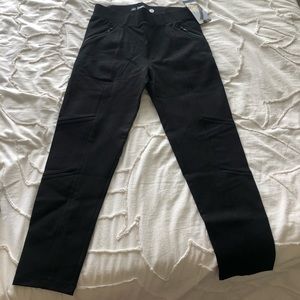 Betabrand black skinny leg dress pants